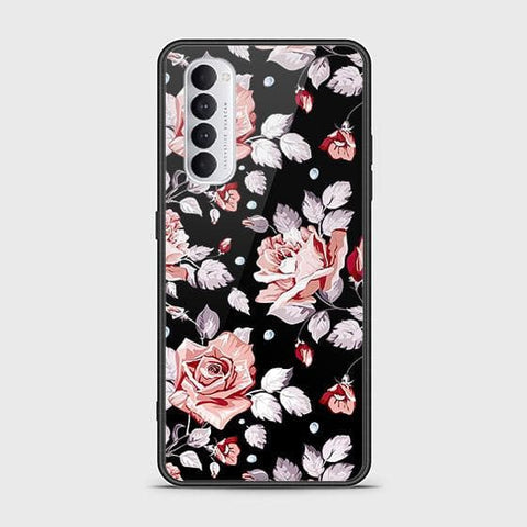 Oppo Reno 4 Pro Cover - Floral Series - HQ Ultra Shine Premium Infinity Glass Soft Silicon Borders Case