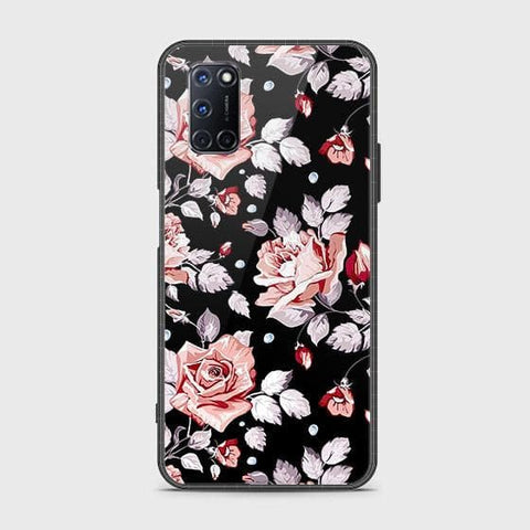 Oppo A72 Cover - Floral Series - HQ Ultra Shine Premium Infinity Glass Soft Silicon Borders Case