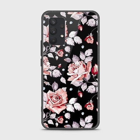 Samsung Galaxy A32 4G Cover - Floral Series - HQ Ultra Shine Premium Infinity Glass Soft Silicon Borders Case