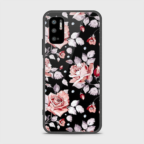 Xiaomi Redmi Note 10 5G Cover - Floral Series - HQ Ultra Shine Premium Infinity Glass Soft Silicon Borders Case