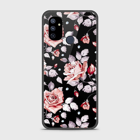 OnePlus Nord N100 Cover- Floral Series - HQ Ultra Shine Premium Infinity Glass Soft Silicon Borders Case