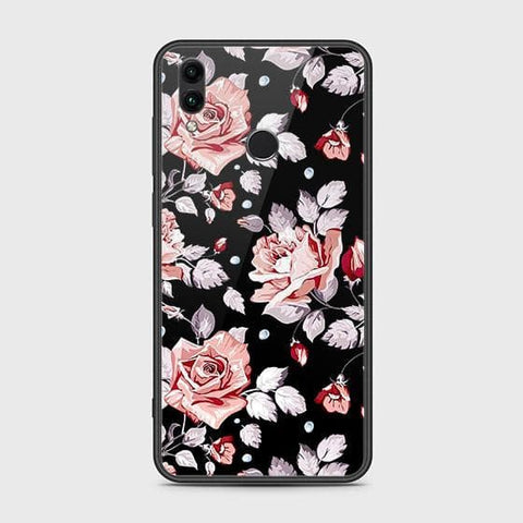 Huawei Honor 10 Lite Cover - Floral Series - HQ Ultra Shine Premium Infinity Glass Soft Silicon Borders Case