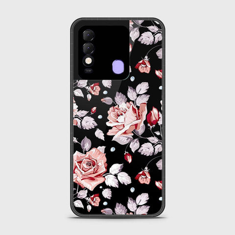 Tecno Spark 8 Cover- Floral Series - HQ Ultra Shine Premium Infinity Glass Soft Silicon Borders Case