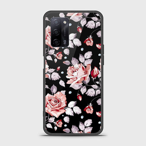 Oppo A55s Cover- Floral Series - HQ Ultra Shine Premium Infinity Glass Soft Silicon Borders Case