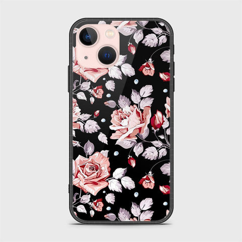 iPhone 14 Plus Cover- Floral Series - HQ Ultra Shine Premium Infinity Glass Soft Silicon Borders Case