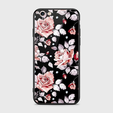 iPhone 6S / 6 Cover - Floral Series - HQ Ultra Shine Premium Infinity Glass Soft Silicon Borders Case