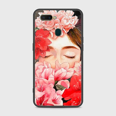 Oppo A12s Cover - Floral Series - HQ Ultra Shine Premium Infinity Glass Soft Silicon Borders Case