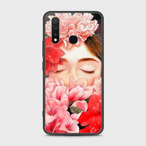 Vivo Y19 Cover - Floral Series - HQ Ultra Shine Premium Infinity Glass Soft Silicon Borders Case