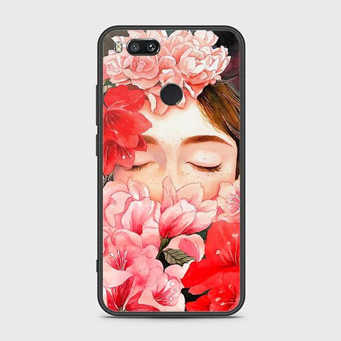 Xiaomi Mi A1 / Mi 5X Cover - Floral Series - HQ Ultra Shine Premium Infinity Glass Soft Silicon Borders Case