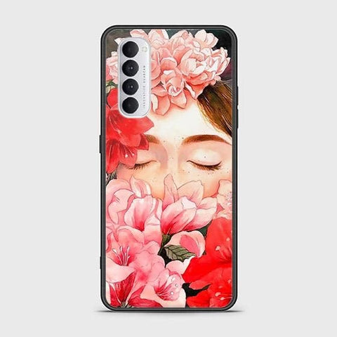 Oppo Reno 4 Pro Cover - Floral Series - HQ Ultra Shine Premium Infinity Glass Soft Silicon Borders Case