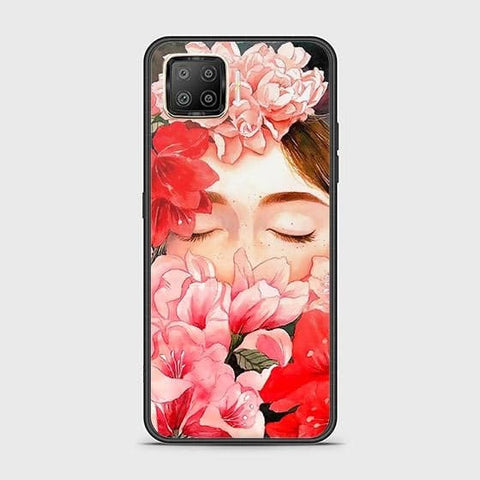 Oppo Reno 4F Cover - Floral Series - HQ Ultra Shine Premium Infinity Glass Soft Silicon Borders Case