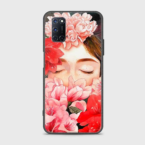 Oppo A72 Cover - Floral Series - HQ Ultra Shine Premium Infinity Glass Soft Silicon Borders Case