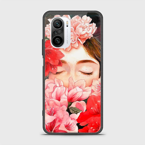 Xiaomi Redmi K40 Pro Cover- Floral Series - HQ Ultra Shine Premium Infinity Glass Soft Silicon Borders Case