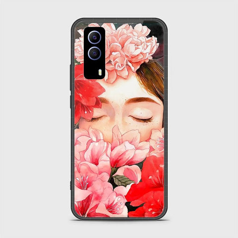 Vivo Y53s 5G Cover - Floral Series - HQ Ultra Shine Premium Infinity Glass Soft Silicon Borders Case