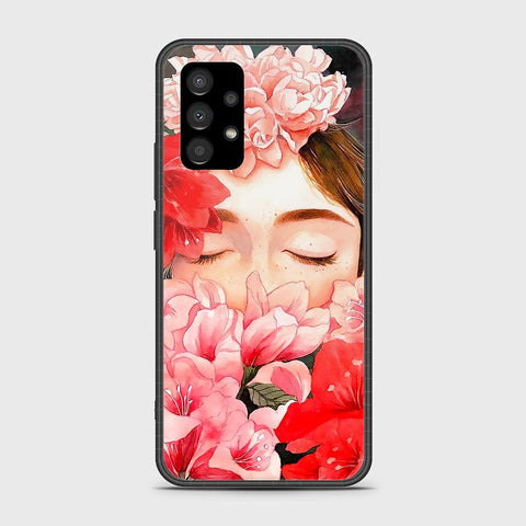 Samsung Galaxy A53 5G Cover- Floral Series - HQ Ultra Shine Premium Infinity Glass Soft Silicon Borders Case