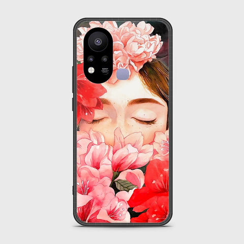 Infinix Hot 11s Cover- Floral Series - HQ Ultra Shine Premium Infinity Glass Soft Silicon Borders Case