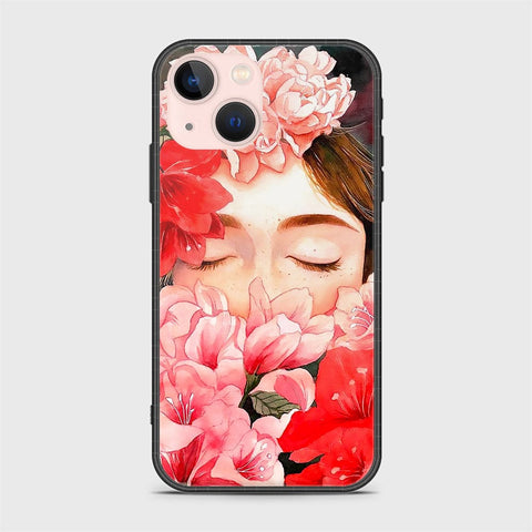 iPhone 14 Plus Cover- Floral Series - HQ Ultra Shine Premium Infinity Glass Soft Silicon Borders Case