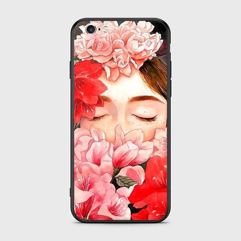 iPhone 6s Plus / 6 Plus Cover - Floral Series - HQ Ultra Shine Premium Infinity Glass Soft Silicon Borders Case