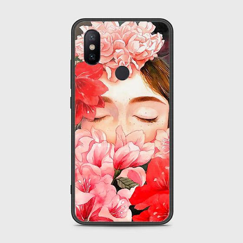 Xiaomi Mi A2 / Mi 6X Cover - Floral Series - HQ Ultra Shine Premium Infinity Glass Soft Silicon Borders Case