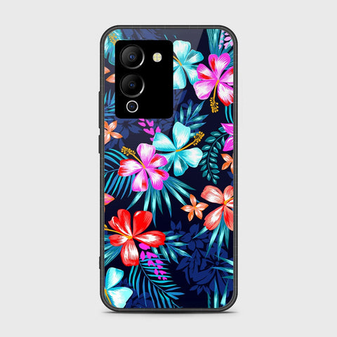 Infinix Note 12 G96 Cover- Floral Series - HQ Ultra Shine Premium Infinity Glass Soft Silicon Borders Case