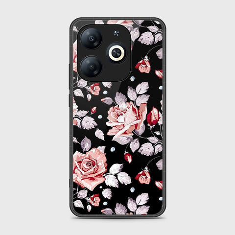 Tecno Spark 20 Cover- Floral Series - HQ Ultra Shine Premium Infinity Glass Soft Silicon Borders Case