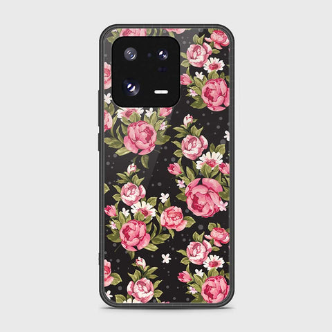 Xiaomi 13 Pro Cover- Floral Series - HQ Ultra Shine Premium Infinity Glass Soft Silicon Borders Case