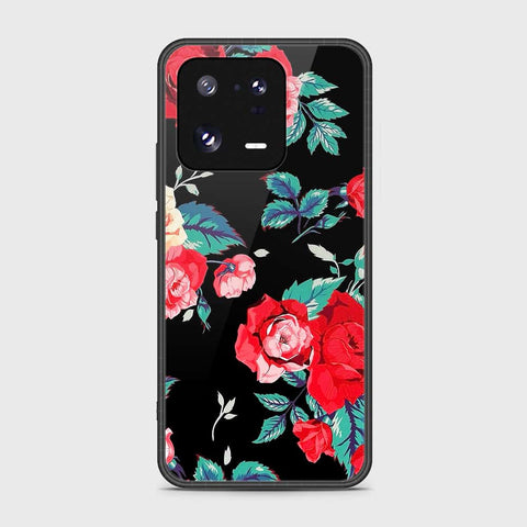 Xiaomi 13 Pro Cover- Floral Series - HQ Ultra Shine Premium Infinity Glass Soft Silicon Borders Case