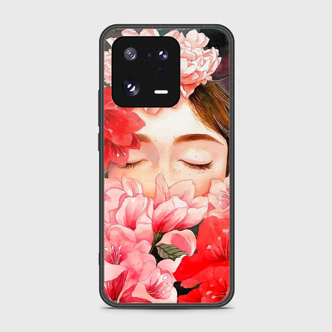 Xiaomi 13 Pro Cover- Floral Series - HQ Ultra Shine Premium Infinity Glass Soft Silicon Borders Case