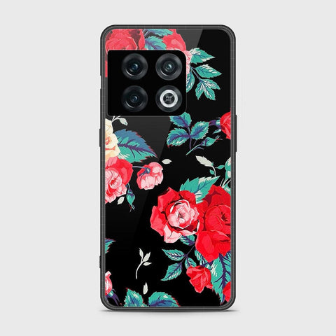 OnePlus 10 Pro Cover- Floral Series - HQ Ultra Shine Premium Infinity Glass Soft Silicon Borders Case