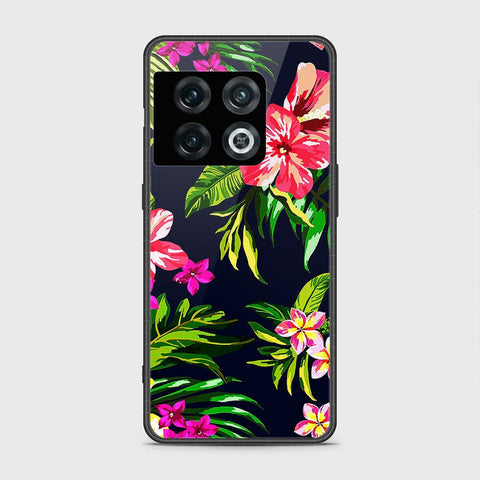 OnePlus 10 Pro Cover- Floral Series - HQ Ultra Shine Premium Infinity Glass Soft Silicon Borders Case