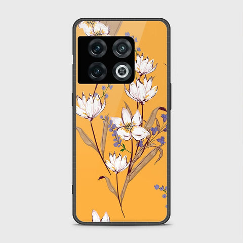 OnePlus 10 Pro Cover- Floral Series - HQ Ultra Shine Premium Infinity Glass Soft Silicon Borders Case