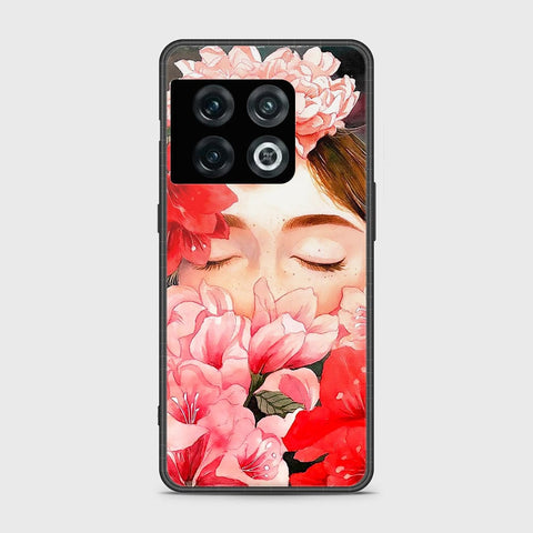 OnePlus 10 Pro Cover- Floral Series - HQ Ultra Shine Premium Infinity Glass Soft Silicon Borders Case