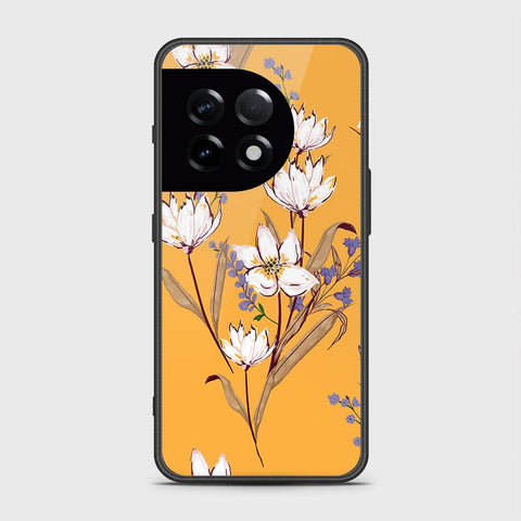 OnePlus 11Cover- Floral Series - HQ Ultra Shine Premium Infinity Glass Soft Silicon Borders Case