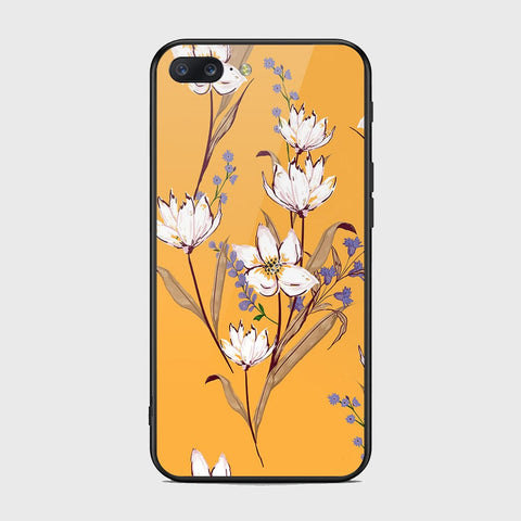 OnePlus 5 Cover- Floral Series - HQ Ultra Shine Premium Infinity Glass Soft Silicon Borders Case