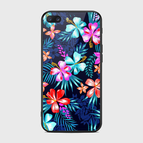 OnePlus 5 Cover- Floral Series - HQ Ultra Shine Premium Infinity Glass Soft Silicon Borders Case