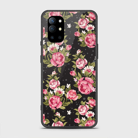 OnePlus 9R Cover - Floral Series - HQ Ultra Shine Premium Infinity Glass Soft Silicon Borders Case