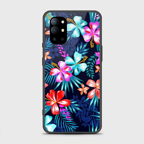 OnePlus 9R Cover - Floral Series - HQ Ultra Shine Premium Infinity Glass Soft Silicon Borders Case