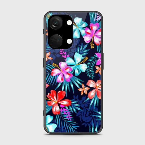 OnePlus Ace 2V Cover- Floral Series - HQ Ultra Shine Premium Infinity Glass Soft Silicon Borders Case