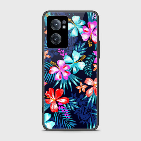 OnePlus Nord CE 2 5G Cover- Floral Series - HQ Ultra Shine Premium Infinity Glass Soft Silicon Borders Case