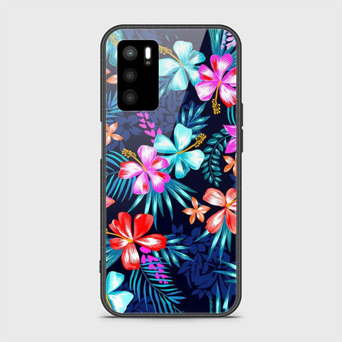 Oppo A16s Cover- Floral Series - HQ Ultra Shine Premium Infinity Glass Soft Silicon Borders Case