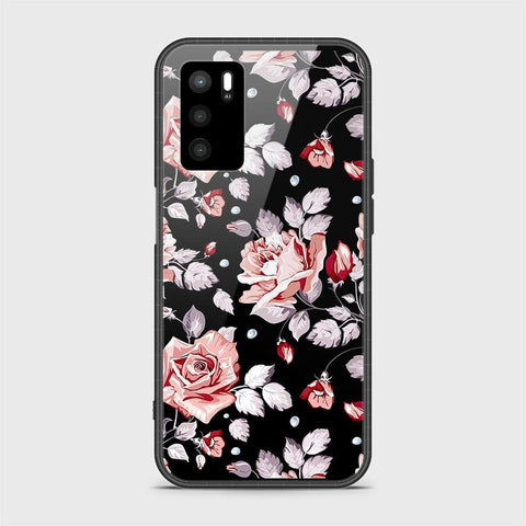 Oppo A16s Cover- Floral Series - HQ Ultra Shine Premium Infinity Glass Soft Silicon Borders Case