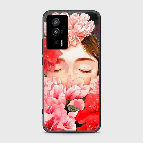 Xiaomi Redmi K60 Cover- Floral Series - HQ Ultra Shine Premium Infinity Glass Soft Silicon Borders Case