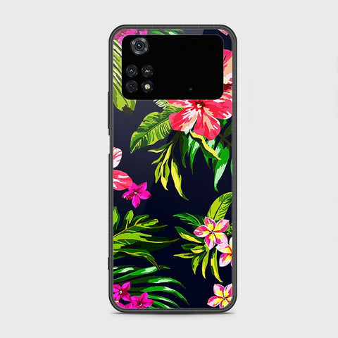 Xiaomi Poco M4 Pro Cover- Floral Series - HQ Ultra Shine Premium Infinity Glass Soft Silicon Borders Case