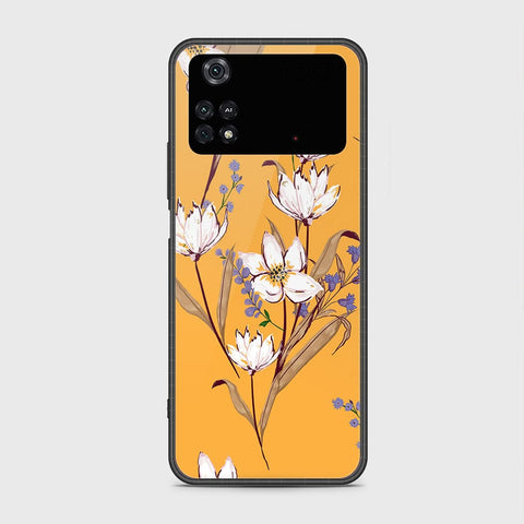 Xiaomi Poco M4 Pro Cover- Floral Series - HQ Ultra Shine Premium Infinity Glass Soft Silicon Borders Case