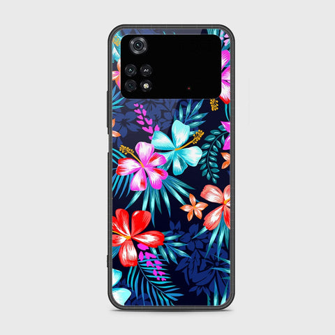 Xiaomi Poco M4 Pro Cover- Floral Series - HQ Ultra Shine Premium Infinity Glass Soft Silicon Borders Case