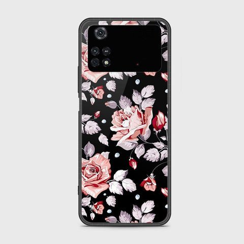 Xiaomi Poco M4 Pro Cover- Floral Series - HQ Ultra Shine Premium Infinity Glass Soft Silicon Borders Case