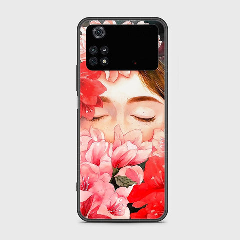 Xiaomi Poco M4 Pro Cover- Floral Series - HQ Ultra Shine Premium Infinity Glass Soft Silicon Borders Case