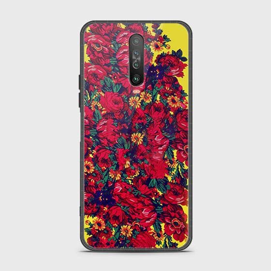 Xiaomi Poco X2 Cover - Floral Series - HQ Ultra Shine Premium Infinity Glass Soft Silicon Borders Case