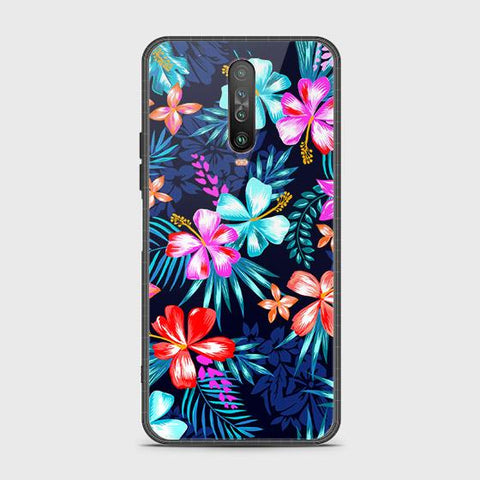 Xiaomi Poco X2 Cover - Floral Series - HQ Ultra Shine Premium Infinity Glass Soft Silicon Borders Case