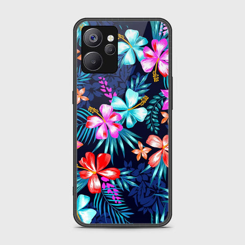 Realme 10T Cover- Floral Series - HQ Ultra Shine Premium Infinity Glass Soft Silicon Borders Case